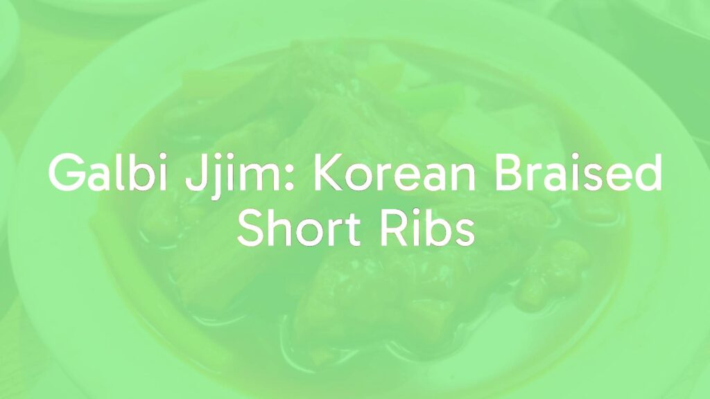 Korean galbi jjim, braised beef short ribs in glossy sauce with vegetables, steaming hot, rich and savory, traditional dining table setting, warm and inviting atmosphere, realistic.