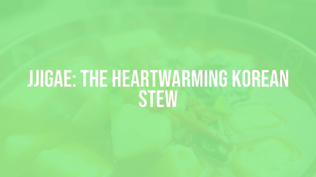 A steaming bowl of Korean jjigae stew, rich and colorful with tofu, vegetables, and chili flakes, inviting and warm, realistic.